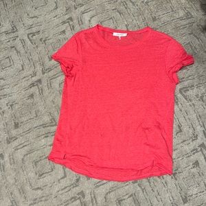Frame Pink linen t shirt